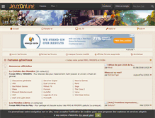 Tablet Screenshot of forums.jeuxonline.info