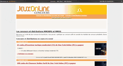 Desktop Screenshot of concours.jeuxonline.info