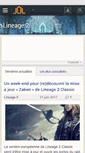 Mobile Screenshot of lineage2.jeuxonline.info