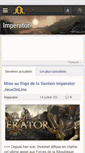 Mobile Screenshot of imperator.jeuxonline.info